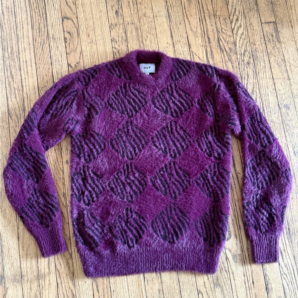 Women’s HUF Mohair all over print sweater